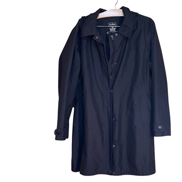 L.L. Bean Classic Black Hooded Jacket. 2X - Picture 1 of 4